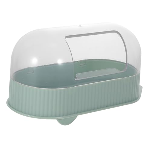 Sosoport Sandbecken Badewanne Tragbar Kleine Haustiertoilette Haustier Badewanne Sandbad Für Haustier Hamstersandbad Eichhörnchen-haustiertoilette Mäuse-Chinchilla-badewanne Klare Wanne Abs von Sosoport