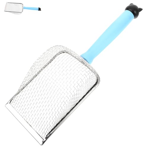 Sosoport Edelstahl Katzenstreu Schaufel Robuste Katzentoilette Scoop Sand Sieb Für Katzenklo Litter Box Zubehör Maschenweite von Sosoport