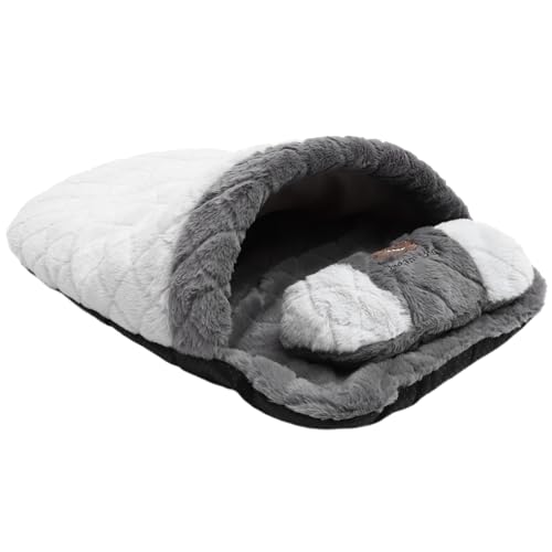 Sosoport Schlafsack Für Haustiere Katzenbett Katzennest Katze Warmes Nest Haustiernest Katzenschlafnest Schlafsack Für Kätzchen Haustier-schlafbett Haustierbett Katzenhöhle Coffee Baumwolle von Sosoport