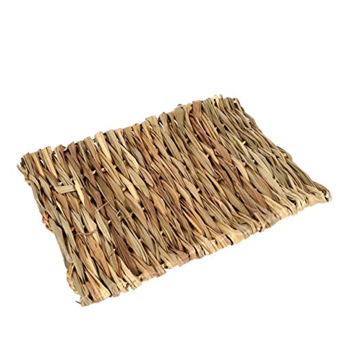 Sosoport 3er-Pack Seegrasmatten Grasmatten für Meerschweinchen Sichere Essbare Einstreu 28 X 20 cm Haustier-kauspielzeugbett von Sosoport