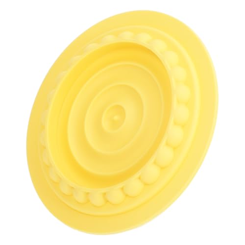 Sosoport Slow-Food-Matte für Katzen katzenfutter schüssel katzenfutter Matte Slow Feeder Hundenäpfe Hundeleckerli-Puzzleball Slow Feeder für Katzen Langsam fressende Katzennapf Abs Yellow von Sosoport