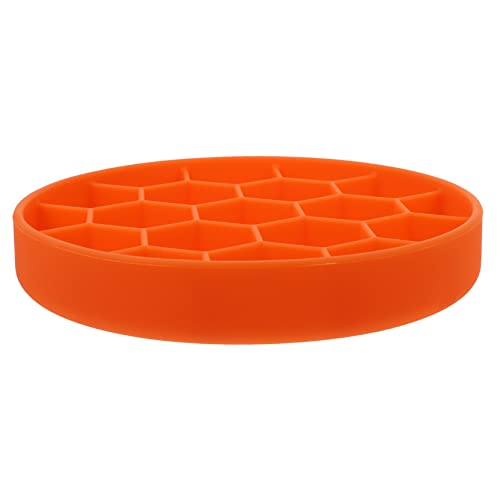 Sosoport Silikon Slow Feeder Bowl für Hunde Haustier Schüssel Tasse Große Orange Gesunde Ernährung Haustier Training von Sosoport