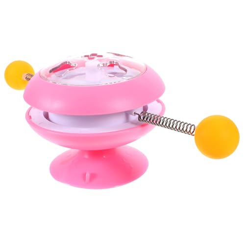 Sosoport Spinner-Katzenspielzeug Katzen-Teaser- Katzentür Kätzchenspielzeug für Wohnungskatzen Katzensachen Kätzchen Kätzchen Katzenminze Metall Rosa von Sosoport