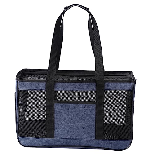 Sosoport Tasche Für Haustiere Atmungsaktive Katzentasche Tragetasche Für Katzen Transportbox Für Haustiere Im Freien Hundetasche Träger Welpenträger Reise-Einkaufstasche Netz Blue von Sosoport