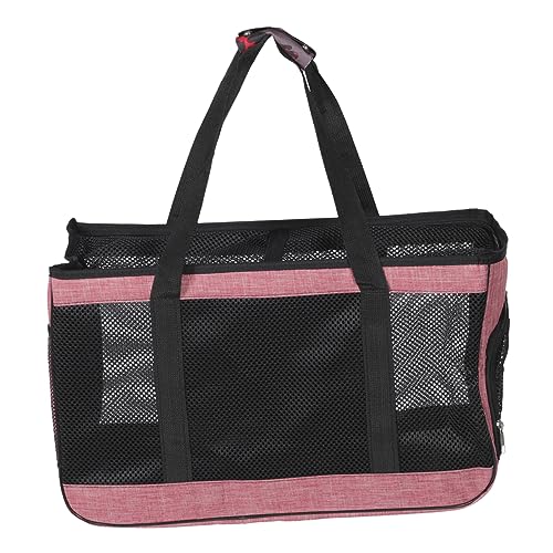 Sosoport Pet Carrier Tasche Für Haustiere Hundetasche Träger Kleine Hundebox Katzentransporter Transportbehälter Für Katzen Atmungsaktive Katzentrage Tragbarer Welpenträger Kätzchenträger Rosa Netz von Sosoport