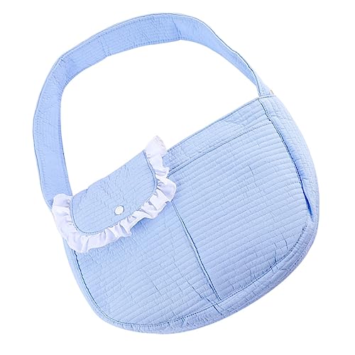 Sosoport Tasche für Haustiere kleines hundegeschirr tragbare Hundetasche tiertransporttasche pet Backpack Haustier-Rucksackträger für Katzen Transportbox für Katze Polyester Sky-Blue von Sosoport