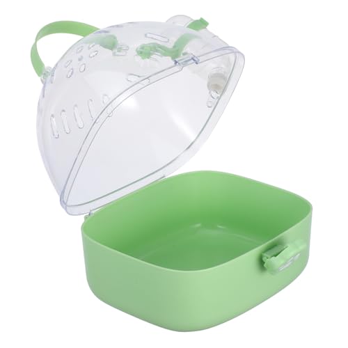 Sosoport Tragbarer Hamsterkäfig Hamster-reisekäfig Reiseträger Für Vögel Hamster Ausgehender Träger Hamsterträger Tierträger Mäusekäfig Hamsterfall Kaninchen-reisekäfig Abs Light Green von Sosoport