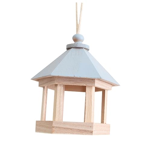 Sosoport Vogelhäuschen aus Holz dinkelflocken wohnaccessoires Little Birdies Birds blingoball Vogelnester für Käfige Vogelkäfig im Freien Holznest für Vögel Vogelnest aus Holz Protokoll von Sosoport