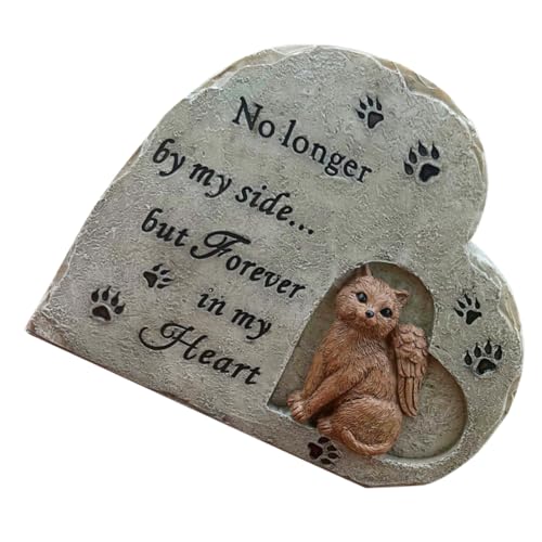 Sosoport Welpendenkmal Katze-Garten-Statue Katzentunnel Schwarze Katze Gedenksteine ​​für Katzen grabstein für Katzen Katzen-Grabstein Erinnerungsmarker für Haustiere Katzen-Denkmal Harz von Sosoport