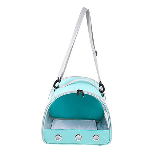 Sosoport kleine Reisetasche für Haustiere Klare Reisetaschen Kleiner Haustierträger pet Backpack meerschweinchen transportbox tragbare Hamstertasche Kleintiertransporter Polyester Green von Sosoport