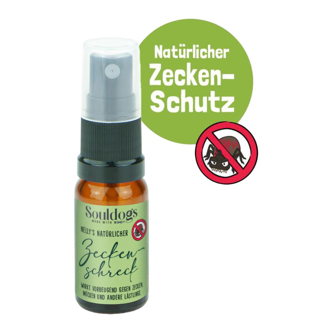 Souldogs Natürlicher Zeckenschreck für Hunde & Pferde 10 ml Tester von Souldogs