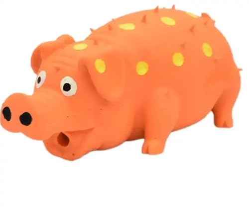 Southern Home Farm Spueaky Hundespielzeug, Grunzendes Schwein, Latex, 20,3 cm, Orange von Southern Home Farm