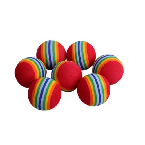 Bepets 12 Schaumstoffbälle für Katzen, bunte Regenbogenbälle, Katzenspielzeug, Schwammball, weicher Haustierball, Spielzeug für Katzen, Welpen, Kätzchen, Indoor-Aktivität, Spieltraining von Sowist