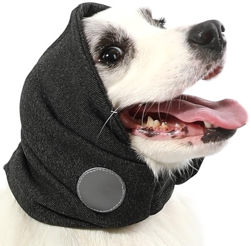 Spajoy Beruhigender Hunde-Kapuzenpullover zur Linderung von Angstzuständen, reduziert Lärm, Hundeohrenschutz für Bad, Gewitter, reflektierender Hunde-Ohrenschützer, Lärmschutz von Spajoy