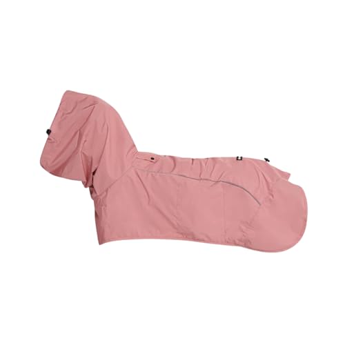 Breatheshield™ Dog Raincoat -Spark Paws Breatheshield™ Hunderegenmantel - Allwetterschutz und Komfort - Atmungsaktiver Komfort, Anpassbare Passform und Sicherheitsverbesserungen - Sea Pink, S von Spark Paws