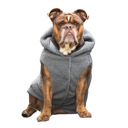 Spark Paws Hunde-Sherpa – Premium-Qualität, perfekte Passform für alle Rassen - Grau - 2XL von Spark Paws