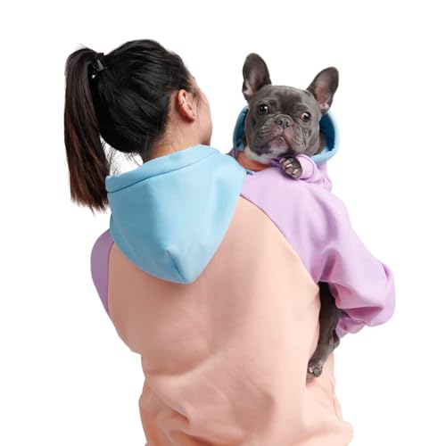 Spark Paws Human Hoodie - Premium Qualität, Butterweich, Überlegener Komfort und Passform, Beruhigendes Fleece-Innenfutter, Geeignet für alle Stile - Cotton Candy - M von Spark Paws