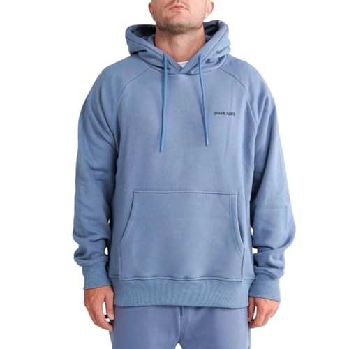 Spark Paws Human Hoodie - Premium Qualität, Butterweich, Überlegener Komfort und Passform, Beruhigendes Fleece-Innenfutter, Geeignet für alle Stile - Slate Blue, 2XL von Spark Paws