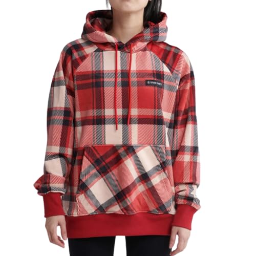 Spark Paws Human Hoodie - Premium Quality, Buttery Soft, Superior Comfort and Fit, Calming Fleece Interior, Suitable for All Styles - Red Plaid, S von Spark Paws