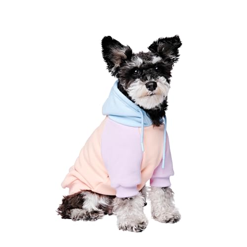 Spark Paws Hunde Hoodie Sweatshirt Pullover - Premium Qualität, weich, Komfortabel und passend für große Hunde, für alle Rassen - Kapuzenpullis, Fleece Sweater, Haustierkleidung - Cotton Candy - M von Spark Paws