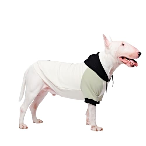 Spark Paws Hunde-Kapuzenpullover – Premium-Qualität, butterweich, hervorragender Komfort und Passform, beruhigende Fleece-Innenseite, geeignet für alle Rassen - Olivencreme - 2XL von Spark Paws