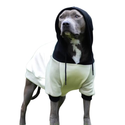 Spark Paws Hunde-Kapuzenpullover – Premium-Qualität, butterweich, hervorragender Komfort und Passform, beruhigende Fleece-Innenseite, geeignet für alle Rassen - Olivencreme - 3XL von Spark Paws