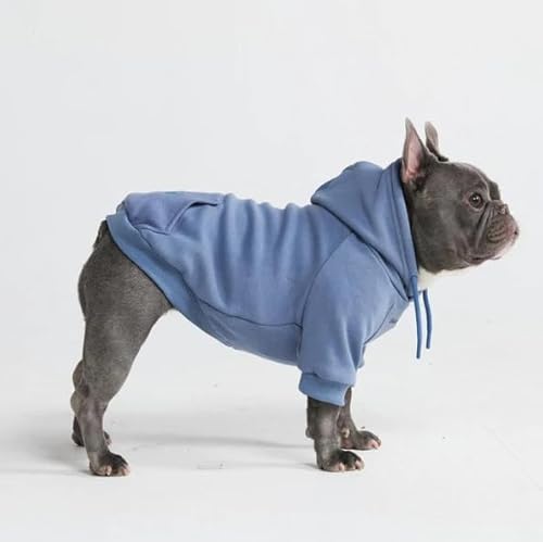 Spark Paws Hunde-Kapuzenpullover – Premium-Qualität, butterweich, hervorragender Komfort und Passform, beruhigende Fleece-Innenseite, geeignet für alle Rassen - Slate Blue - L von Spark Paws