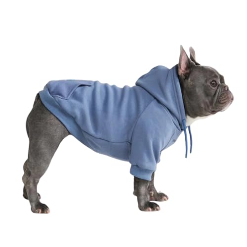 Spark Paws Hunde-Kapuzenpullover – Premium-Qualität, butterweich, hervorragender Komfort und Passform, beruhigende Fleece-Innenseite, geeignet für alle Rassen - Slate Blue - L von Spark Paws