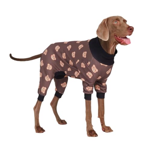 Spark Paws Hunde-Pyjamas - Gefertigt für das Wohlbefinden Ihres Hundes: Signature 4-Wege-Stretch-Material, Beruhigendes Fleece-Innenfutter und Präzise Passformtechnologie - Bear Black - 3XL von Spark Paws