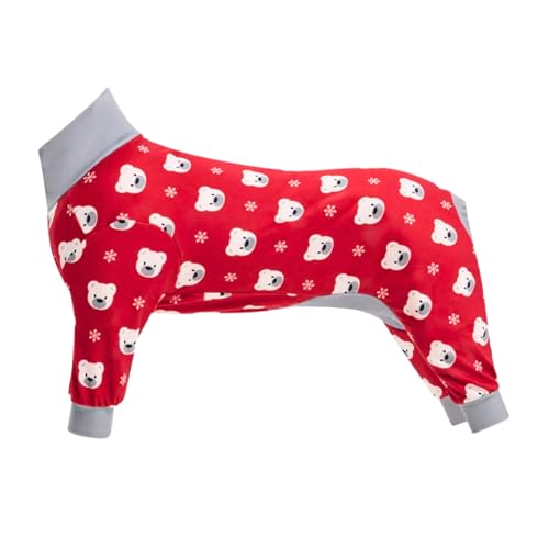 Spark Paws Hunde-Pyjamas - Gefertigt für das Wohlbefinden Ihres Hundes: Signature 4-Wege-Stretch-Material, Beruhigendes Fleece-Innenfutter und Präzise Passformtechnologie - Polar Bear - M von Spark Paws