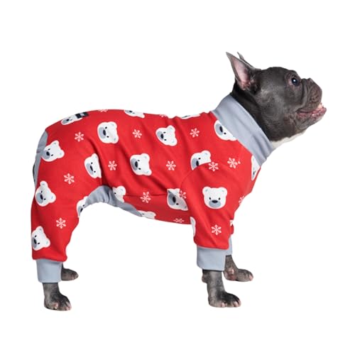 Spark Paws Hunde-Pyjamas - Gefertigt für das Wohlbefinden Ihres Hundes: Signature 4-Wege-Stretch-Material, Beruhigendes Fleece-Innenfutter und Präzise Passformtechnologie - Polar Bear - XL von Spark Paws