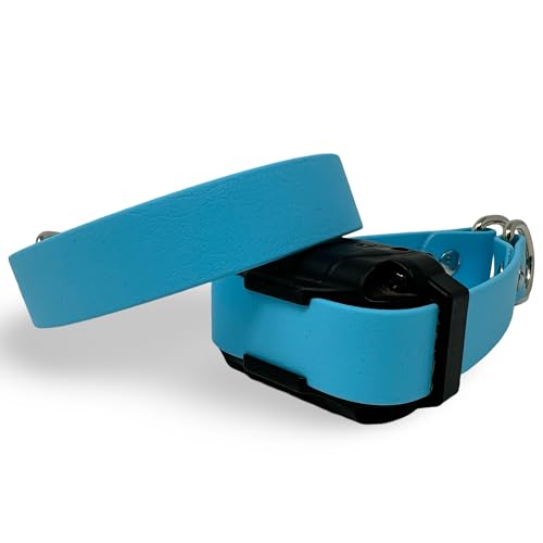 SparkDog Halsbänder, schnell verstellbar, E-Halsband, Ersatzgurt, für Fi, Dogtra, Sportdog, Ersatzband, echtes BioThane®, hergestellt in den USA (Aqua, 2,5 cm) von SparkDog Collars