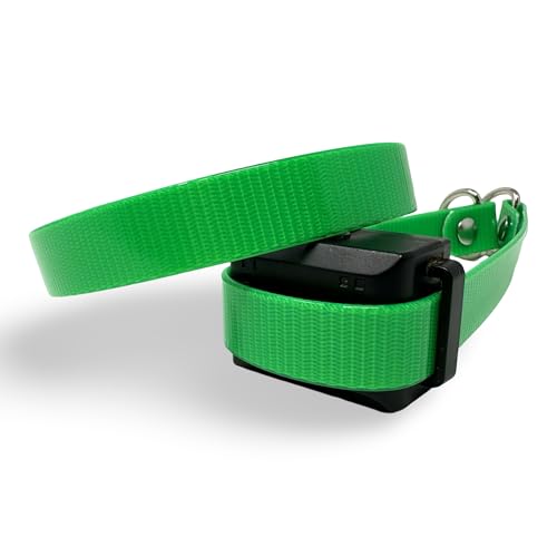 SparkDog Halsbänder, schnell verstellbar, E-Halsband, Ersatzgurt, für Fi, Dogtra, Sportdog, Ersatzband, echtes BioThane®, hergestellt in den USA (HiFlex Grün, 1,9 cm) von -SparkDog- Collars