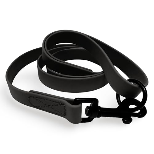 Tägliche Hundetrainingsleine (schwarz, B 1,9 cm x L 1,2 m) von SparkDog Collars