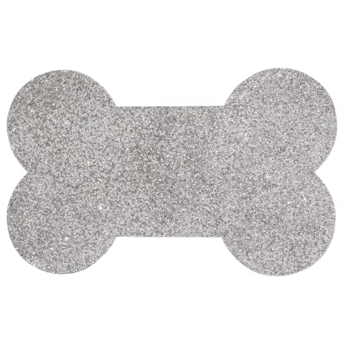 Sparkles Home Platzset für Hunde, Strasssteine, silberfarben von Sparkles Home