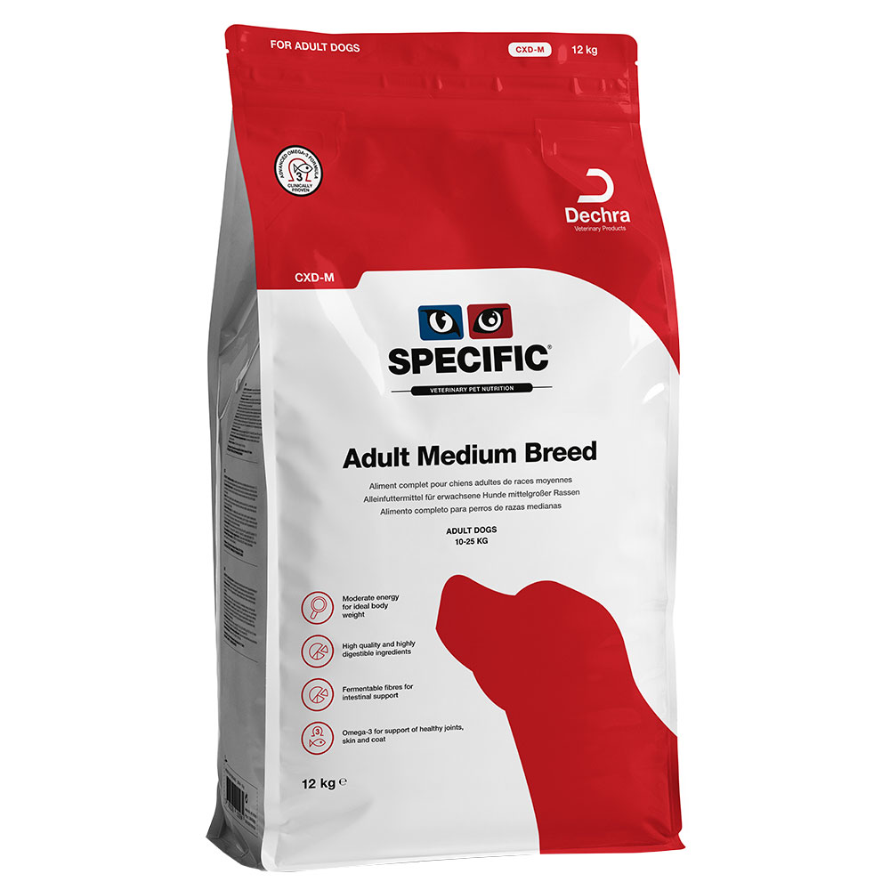 Specific Dog CXD - M Adult Medium Breed - Sparpaket: 2 x 12  kg von Specific