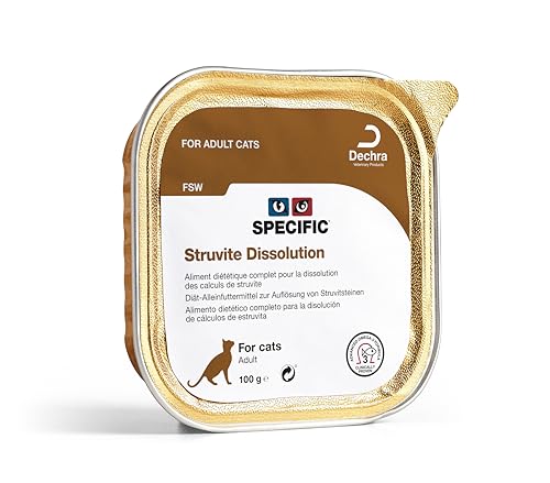 SPECIFIC® Struvite Management (FCD) 7 x 100 g - Nassfutter für Katzen - Trägt zur Auflösung von Struvitsteinen bei & beugt Neubildung vor - Geringer Mineralgehalt - DECHRA Veterinary Products von SPECIFIC