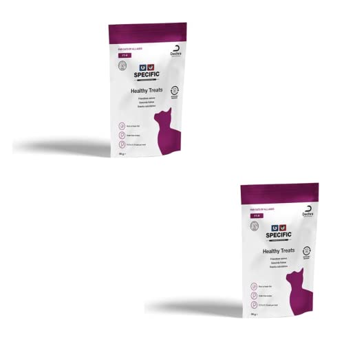 Specific FT-H Healthy Treats | Doppelpack | 2 x 50g | Leckerlis für gesunde Katzen Aller Rassen und jeden Alters | Auch geeignet bei Katzen mit Nieren- oder Herzinsuffizienz von SPECIFIC