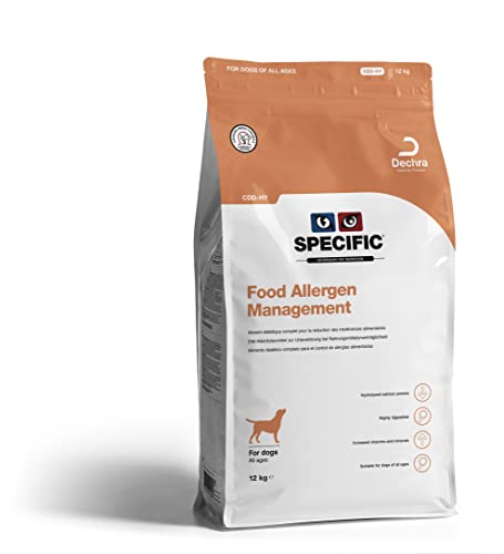 SPECIFIC® Food Allergen Management (CDD-HY) 12kg- Hypoallergenes Hundefutter mit hydrolisiertem Lachs - Trockenfutter für Hunde - Glutenfrei - Alle Altersklassen - DECHRA Veterinary Products von SPECIFIC