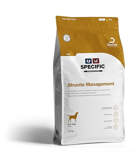 DECHRA Veterinary Products - SPECIFIC CCD Struvite Management - Trockenfutter für Hunde - Vorbeugung & Auflösung von Struvitsteinen - Geringer Magnesium- & Phosphorgehalt - Ausgewachsene Hunde - 12 kg von SPECIFIC