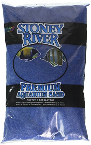 Stoney River Blue Aquatic Sand Süßwasser- und Meerwasseraquarien, 2,3 kg Beutel von Spectrastone