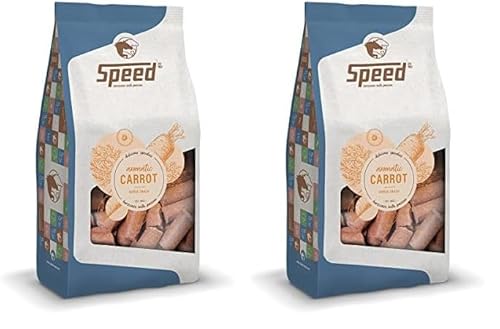 Speed Delicious speedies Carrot, Pferdeleckerli mit Karottengeschmack, aromatischer Snack für jedes Pferd, Beste Zutaten, einfach praktisch (1 kg) (Packung mit 2) von Speed horsecare with passion EST. 1963