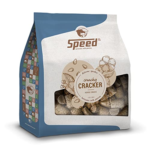 Speed Delicious speedies Cracker, Pferdeleckerli mit wertvollen Leinsamen, knusprig gebackene Cracker, Beste Zutaten (2,5 kg) von Speed horsecare with passion EST. 1963