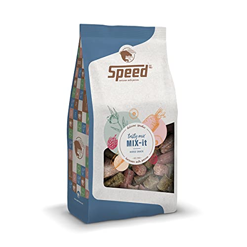 Speed Delicious speedies Mix-it, Leckerli-Mix für Pferde und Ponys, vielseitiges Geschmacks-Trio, Beste Zutaten, einfach praktisch (1 kg) von Speed horsecare with passion EST. 1963