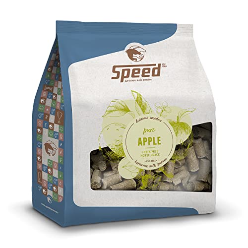 Speed Delicious speedies Pure Apple, Pferdeleckerli mit Apfelgeschmack, getreidefrei, Beste Zutaten, einfach praktisch (5 kg) von Speed horsecare with passion EST. 1963