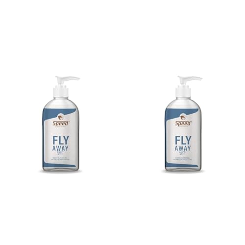 Speed Fly-Away Gel, sanfter, punktgenauer und gut haftender Insektenschutz, inklusive Zeckenformel, ohne Alkohol, geruchlos (0,5 l) (Packung mit 2) von Speed horsecare with passion EST. 1963