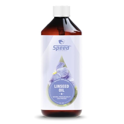 Speed Linseed Oil, 1l, Das ideale Nahrungsergänzungsmittel für Pferde, reichhaltiges Öl mit wichtigen Fettsäuren von Speed horsecare with passion EST. 1963