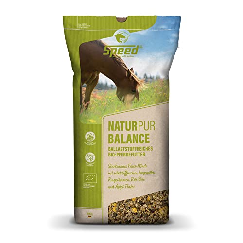 Speed NATUREPUR Balance, 1x20 kg Bio-Pferdefutter, ballaststofffreich, melassefrei, zuckerreduziert, stärkearm, ideal für Pferde mit Stoffwechselstörungen von Speed horsecare with passion EST. 1963