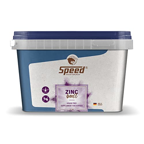 Speed ZINC Boost, 1.500 g, für glänzendes Fell und eine gesunde Haut bei Pferden, getreidefreies Ergänzungsfutter, ideal im Fellwechsel, getreidefrei von Speed horsecare with passion EST. 1963