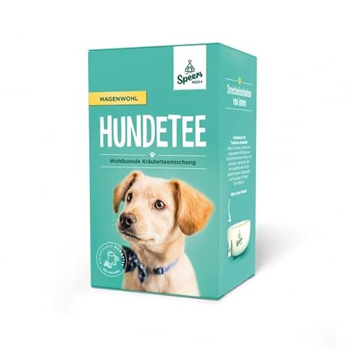 Speers Hoff - Hundetee I mit Tierärzten entwickelt I Reich an wertvollen Kräutern I Nahrungsergänzung I natürliche Vorsorge I 18 Doppelkammerbeutel à 1,75g, Hundetee:Magenwohl 18 Beutel von Speers Hoff